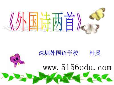 外国诗两首(蛔蛔与蛐蛐,夜)ppt课件2