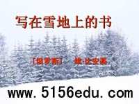 《写在雪地上的书》ppt课件2