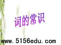 词的常识ppt课件