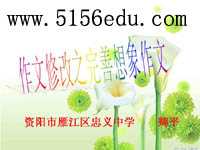 《作文修改之完善想象作文》教案及课件